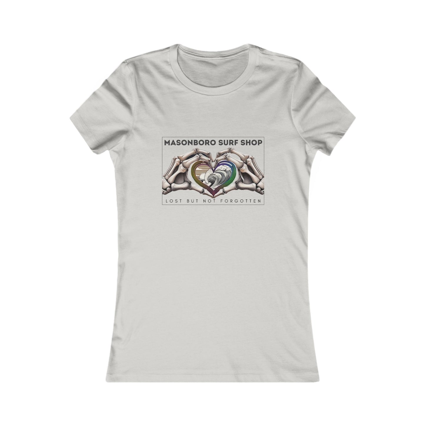 Skeleton Hands Front Logo Ladies T