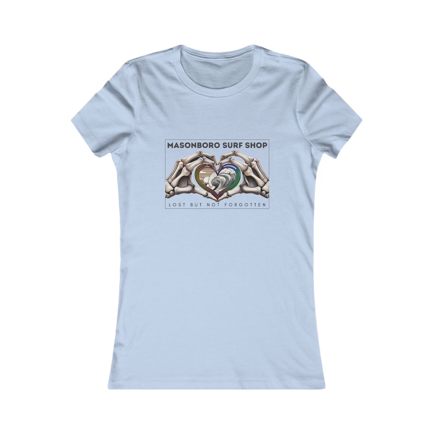 Skeleton Hands Front Logo Ladies T