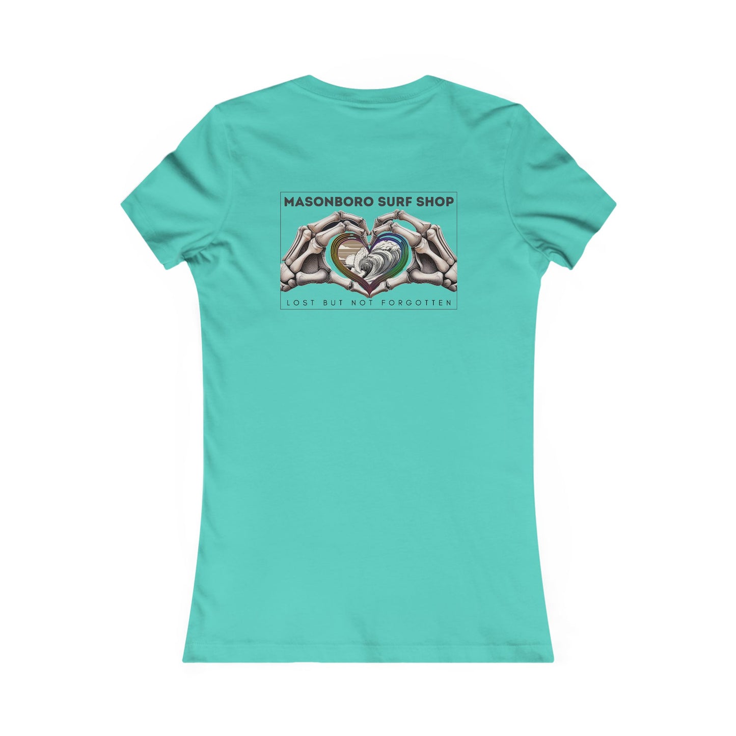Women's Tee - Skeleton Heart Hands Design