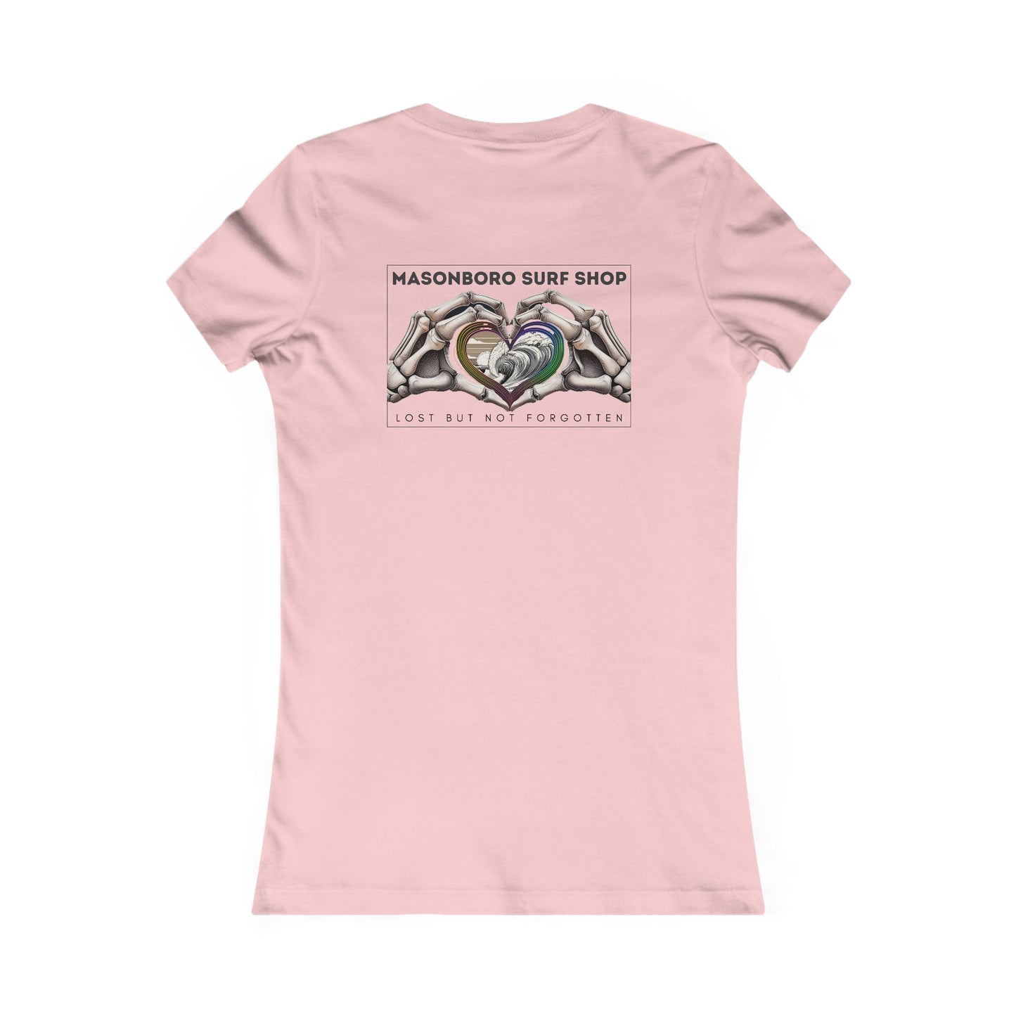 Women's Tee - Skeleton Heart Hands Design