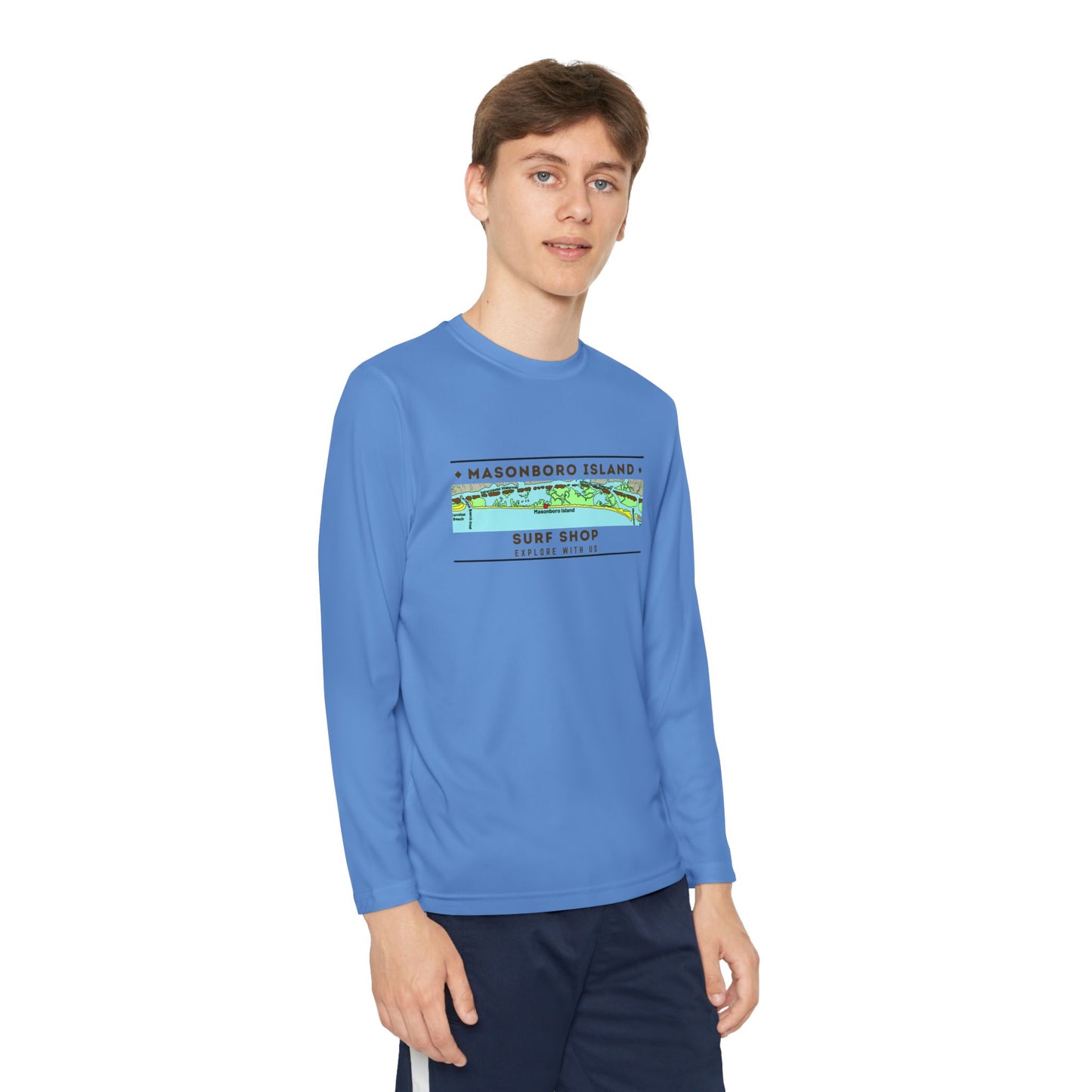 Masonboro Island Surf Shop Island Map Kids Tee