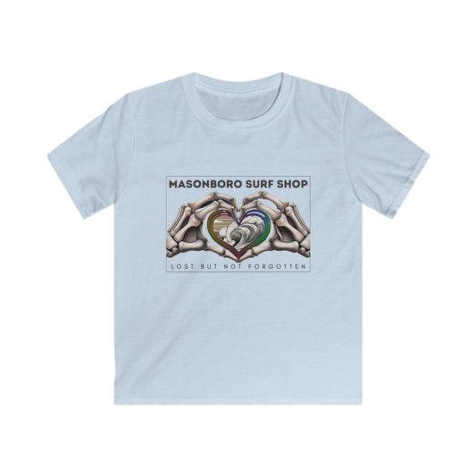 Masonboro Island Surf Shop: Heart Hands Box Kids Tee