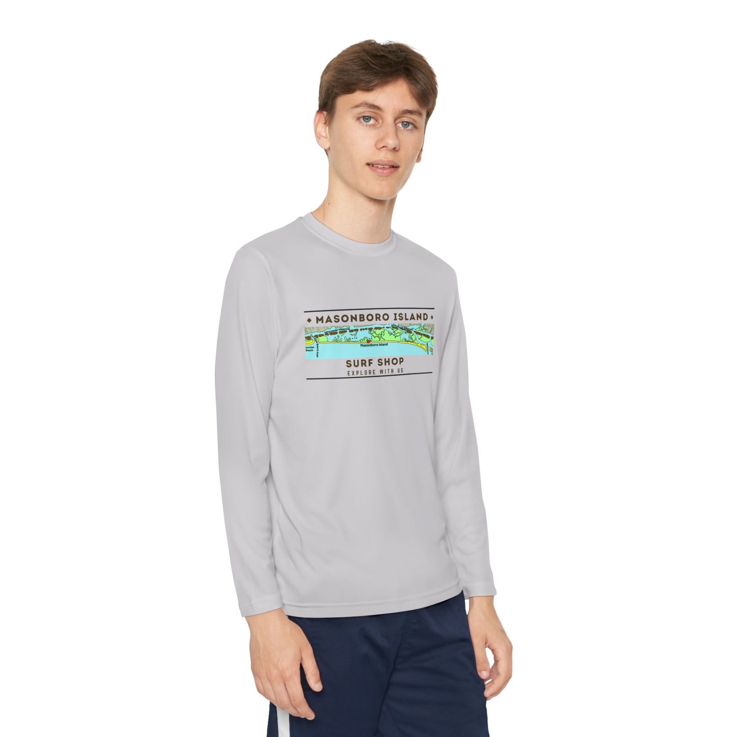 Masonboro Island Surf Shop Island Map Kids Tee