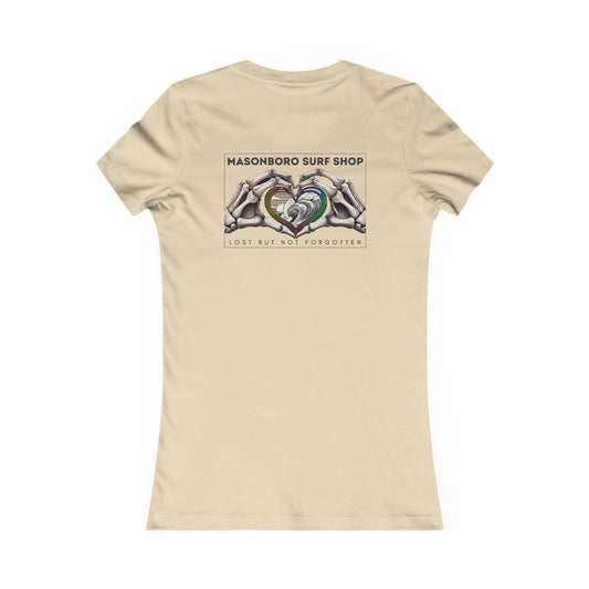 Women's Tee - Skeleton Heart Hands Design